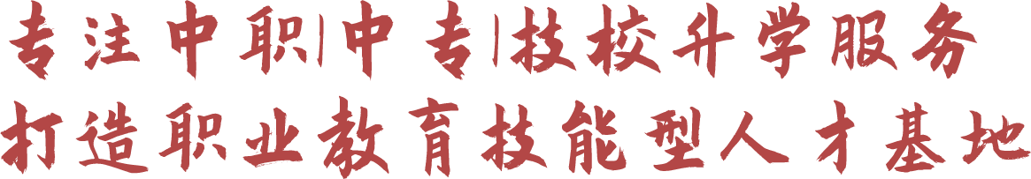 专注中职|中专|技校升学服务打造职业教育技能形人才基地